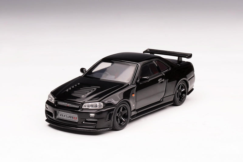 MotorHelix 1/64 Nissan Skyline GT-R (BNR34) Z-Tune in Pearl Black