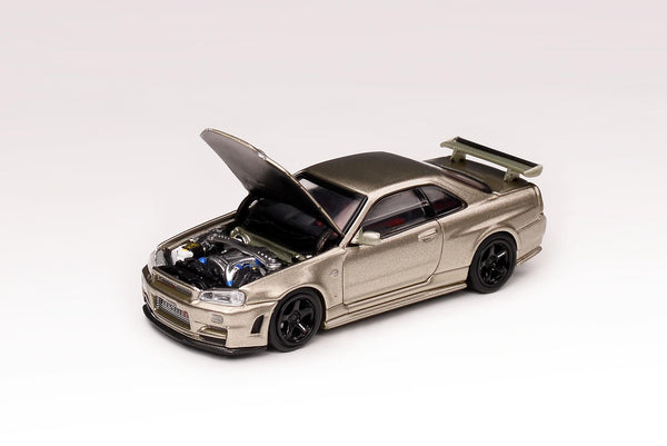 MotorHelix 1/64 Nissan Skyline GT-R (BNR34) Z-Tune in Jade Green