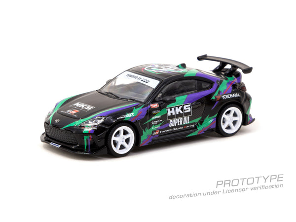 Tarmac Works 1:64 Toyota GR86 HKS in Black