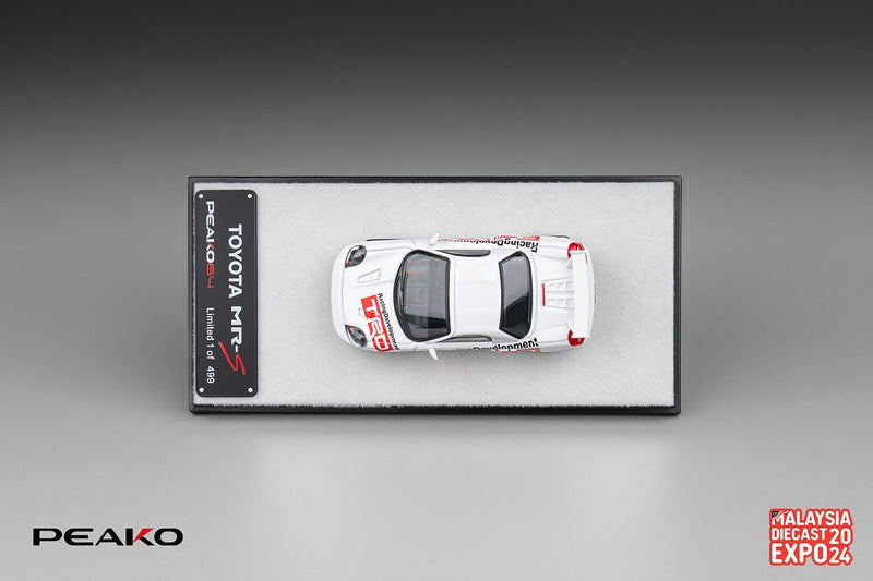 Peako Model 1:64 Toyota MR-S 1999 Customized Version in White MDX 2024 Special Event (ONE PER CUSTOMER) Model