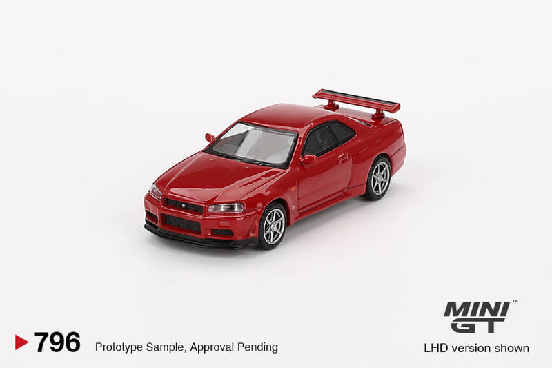 *PREORDER* MINI GT 1:64 Nissan Skyline GT-R (R34)  V-Spec Active Red