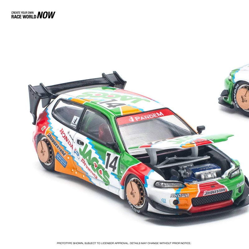 *PREORDER* Pop Race 1:64 Honda Civic (EG6) v1.5 PANDEM JACCS Version