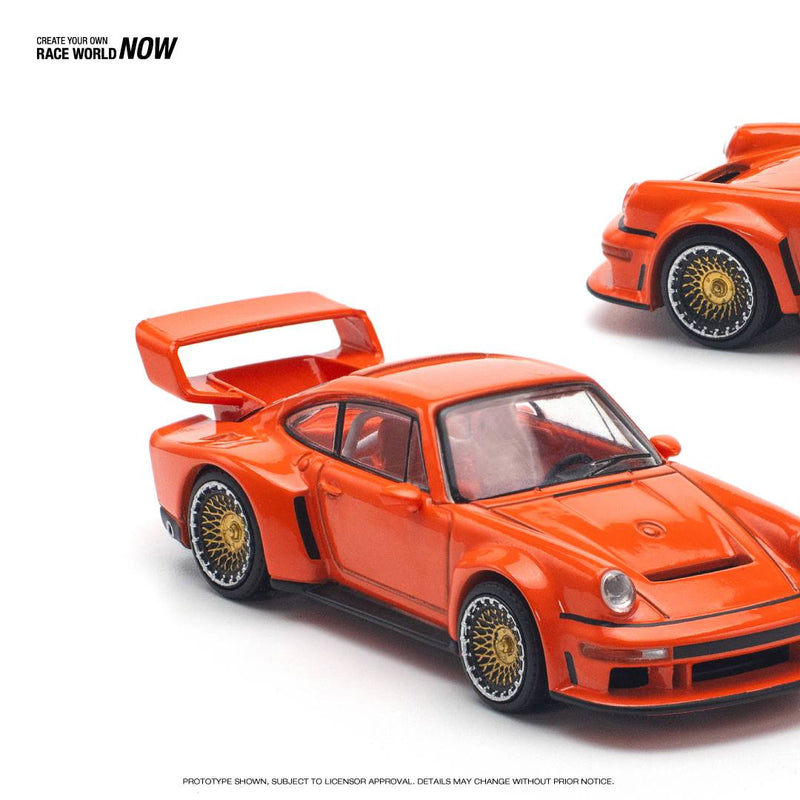 *PREORDER* Pop Race 1:64 Porsche Singer DLS Turbo (Track) in Orange