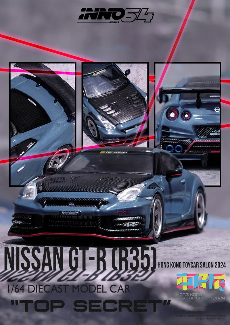 *PREORDER* INNO64 1:64 Nissan GT-R (R35) NISMO 2024 "TOP SECRET" Hong Kong Toy Car Salon Special Edition (ONE PER CUSTOMER / ORDER)