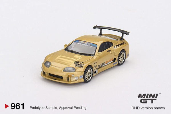 *PREORDER* MINI GT 1:64 Toyota Supra (JZA80) TOP SECRET in Gold