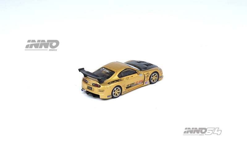 *PREORDER* INNO64 1:64  Toyota Supra (A80) TOP SECRET GT300 by "Smokey" Nagata in Gold