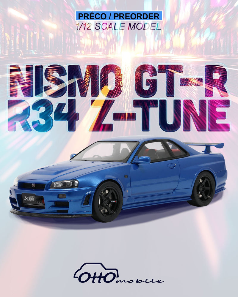 *PREORDER* Ottomobile 1:12 Nissan Skyline (R34) Z-Tune 2005 in Bayside Blue (ONE PER CUSTOMER)