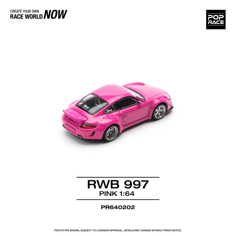 *PREORDER* Pop Race 1:64 Porsche RWB 997 in Pink