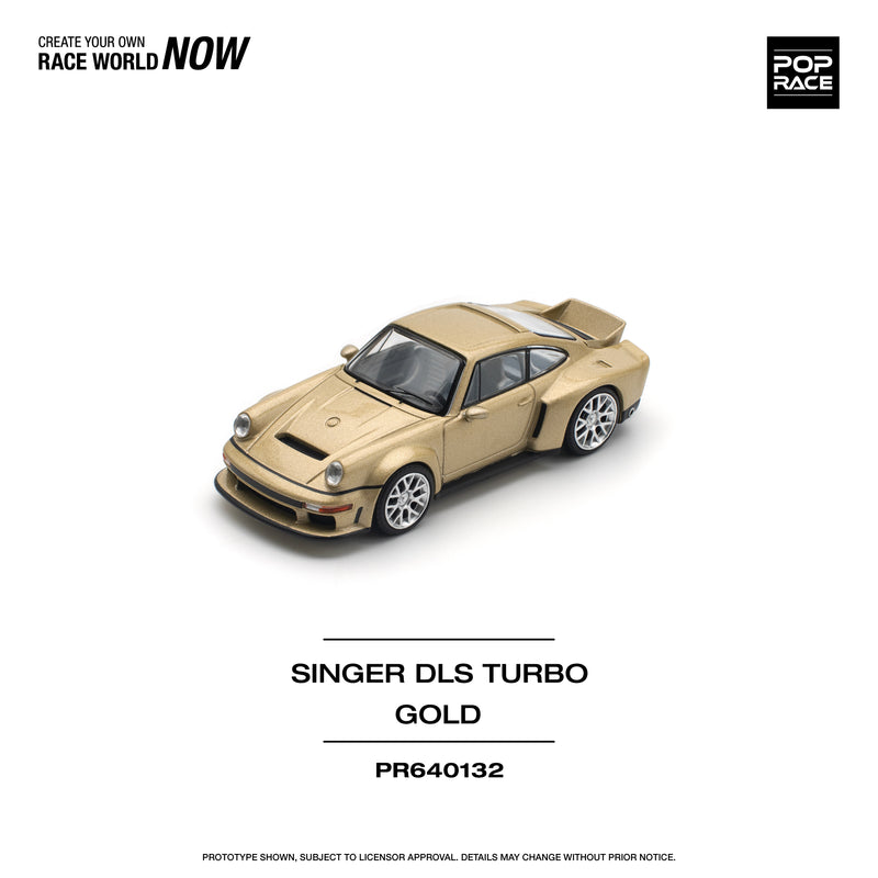 *PREORDER* Pop Race 1:64 Porsche Singer DLS Turbo (Road) in Gold