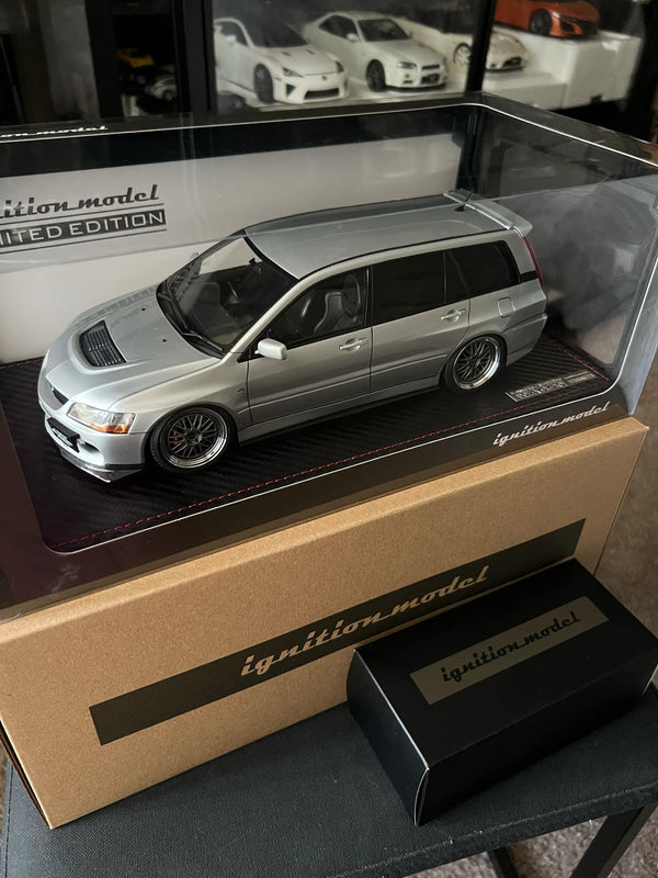 Ignition Model 1:18 Mitsubishi Lancer Evolution Wagon (CT9W) Silver with 4G63 Engine