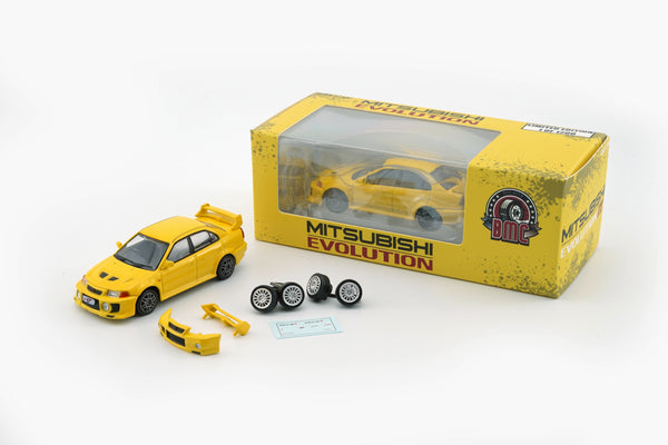 BM Creations 1:64 Mitsubishi Lancer EVO V / VI (RHD) in Yellow