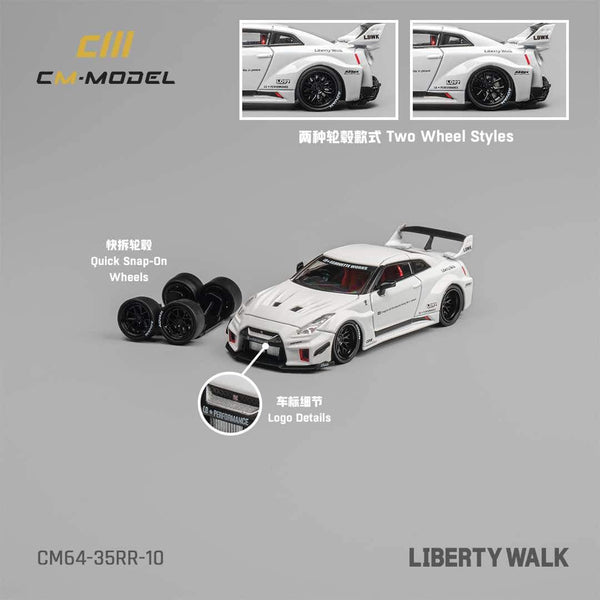 *PREORDER* CM Model 1:64 Nissan LBWK Super Silhouette 35GT-RR in White