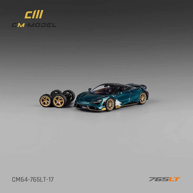 *PREORDER* CM Model 1:64 McLaren 765LT in Metallic Black Green