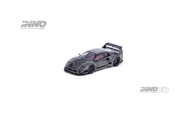 INNO64 1:64 Ferrari F40 Liberty Walk in Chrome Black