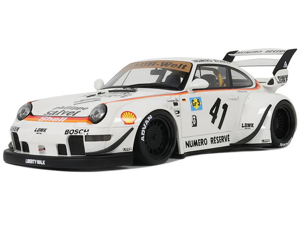 GT Spirit 1:18 Porsche RWB "Kato-San" #41 in White