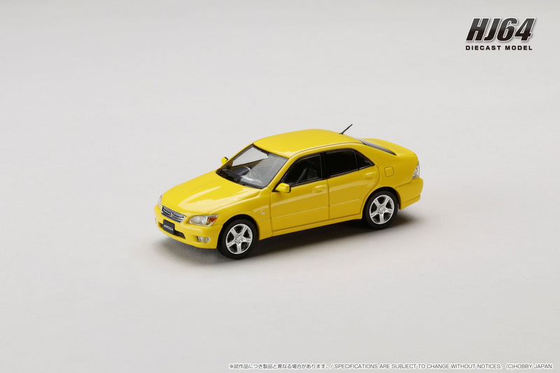 *PREORDER* Hobby Japan 1:64 Toyota ALTEZZA RS200 (E10) 1998 in Super Bright Yellow