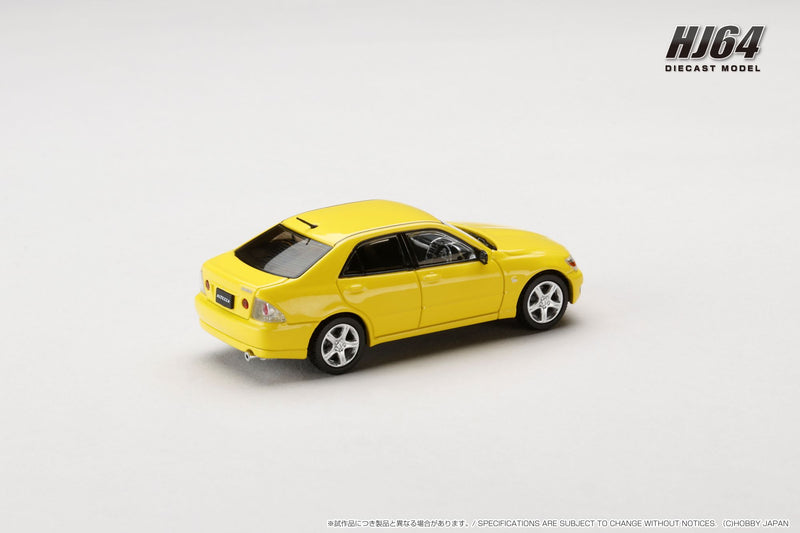 *PREORDER* Hobby Japan 1:64 Toyota ALTEZZA RS200 (E10) 1998 in Super Bright Yellow