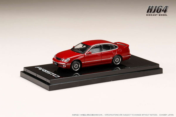 Hobby Japan 1:64 Toyota Aristo (V300) Vertex Edition Early Custom Version in Red Mica