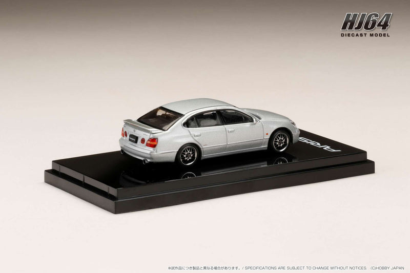 Hobby Japan 1:64 Toyota Aristo (V300) Vertex Edition Early Custom Version in Silver Metallic