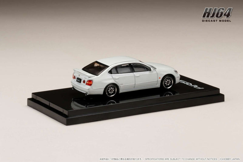 Hobby Japan 1:64 Toyota Aristo (V300) Vertex Edition Early Custom Version in White Pearl Crystal Shine