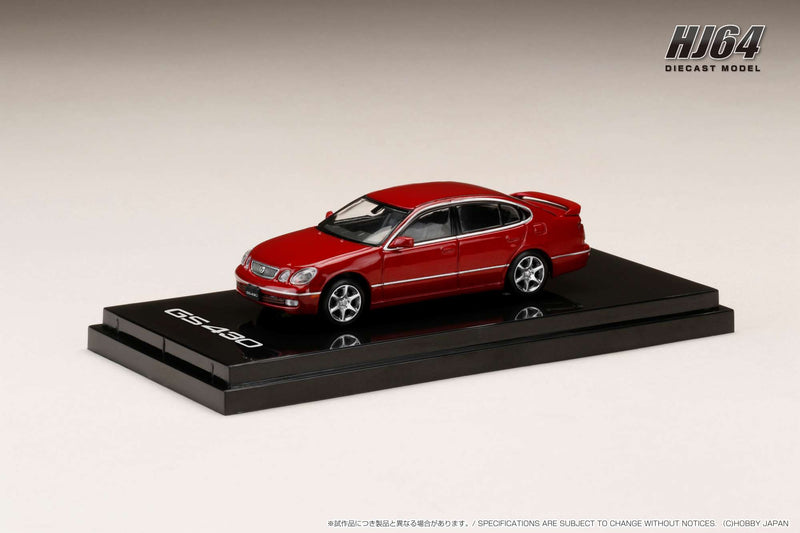 *PREORDER* Hobby Japan 1:64 Lexus GS430 (US Spec LHD) in Red Pearl