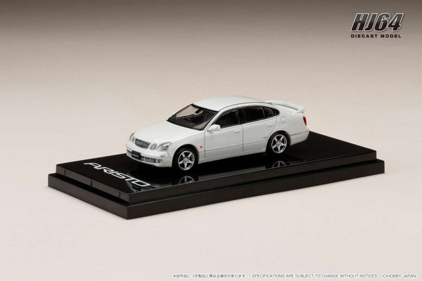 Hobby Japan 1:64 Toyota Aristo (V300) Vertex Edition Early Version in White Pearl Crystal Shine