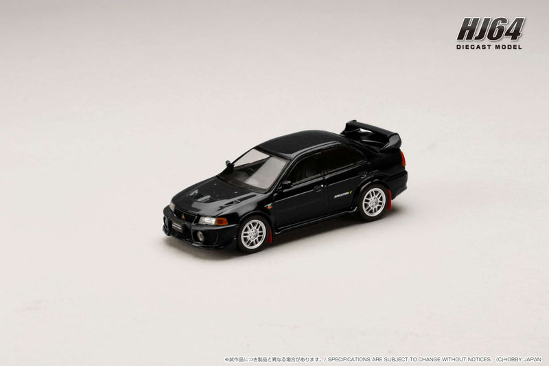 *PREORDER* Hobby Japan 1:64 Mitsubishi Lancer GSR EVO V 1998 with Mud Flap in Pyreness Black