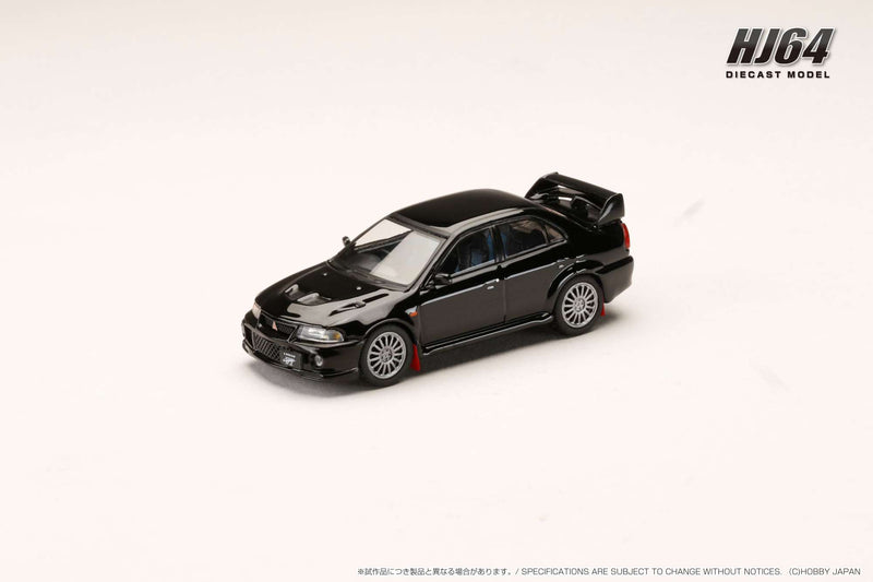 *PREORDER* Hobby Japan 1:64 Mitsubishi Lancer GSR EVO VI 1999 with Mud Flap in Pyreness Black