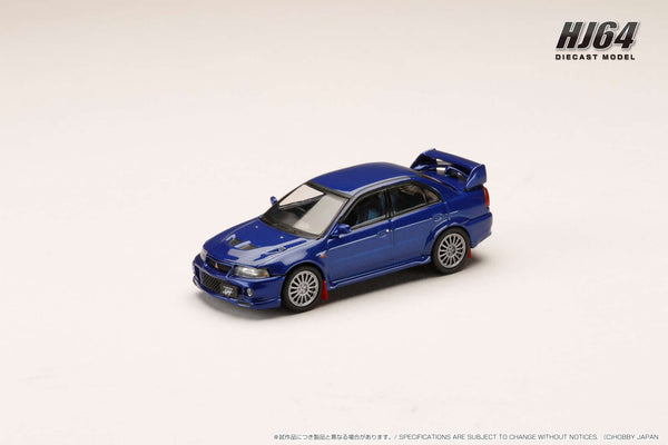 *PREORDER* Hobby Japan 1:64 Mitsubishi Lancer GSR EVO VI 1999 with Mud Flap in Ijssel Blue