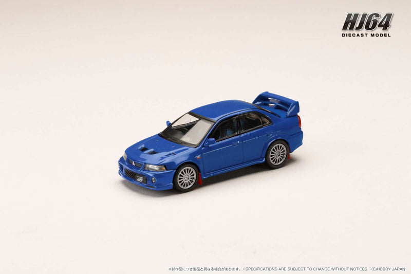 *PREORDER* Hobby Japan 1:64 Mitsubishi Lancer GSR EVO VI 1999 with Mud Flap in Lance Blue