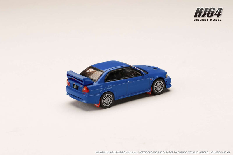 *PREORDER* Hobby Japan 1:64 Mitsubishi Lancer GSR EVO VI 1999 with Mud Flap in Lance Blue