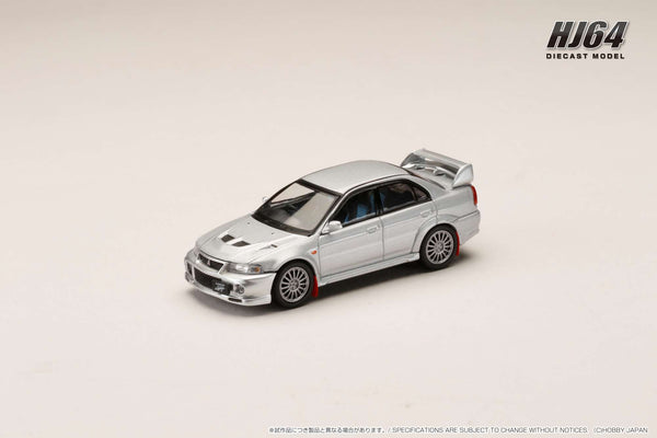 *PREORDER* Hobby Japan 1:64 Mitsubishi Lancer GSR EVO VI 1999 with Mud Flap in Satellite Silver