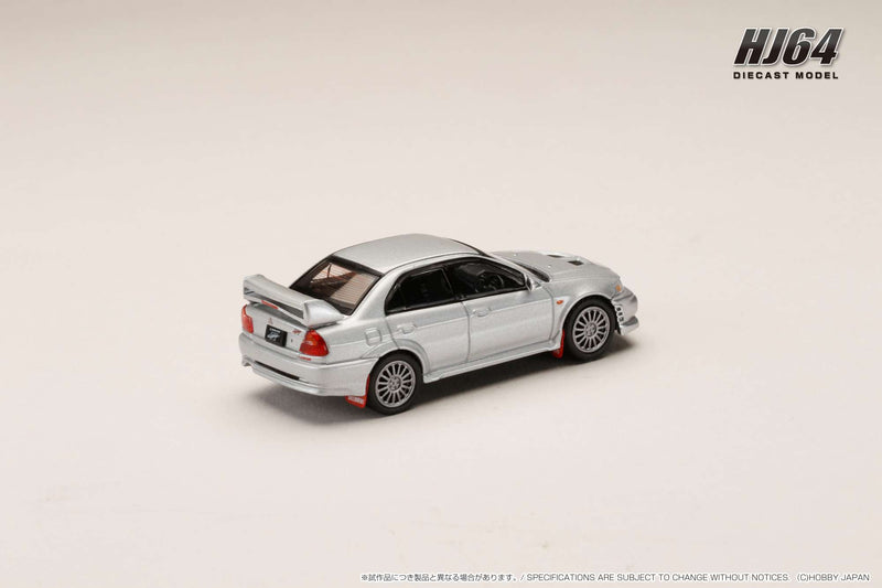 *PREORDER* Hobby Japan 1:64 Mitsubishi Lancer GSR EVO VI 1999 with Mud Flap in Satellite Silver