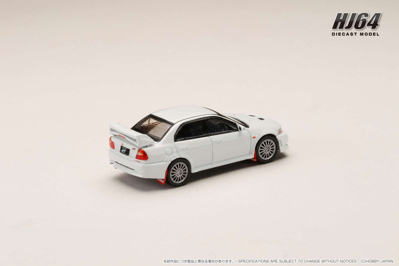 *PREORDER* Hobby Japan 1:64 Mitsubishi Lancer GSR EVO VI 1999 with Mud Flap in Scortia White