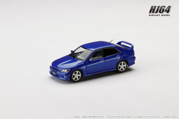 *PREORDER* Hobby Japan 1:64 Toyota ALTEZZA RS200 (E10) 1998 Genuine Option Parts in Blue Mica