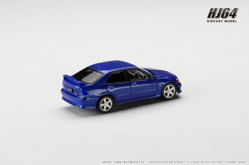 *PREORDER* Hobby Japan 1:64 Toyota ALTEZZA RS200 (E10) 1998 Genuine Option Parts in Blue Mica