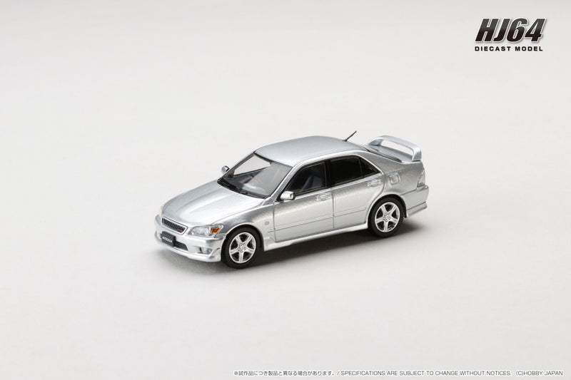 *PREORDER* Hobby Japan 1:64 Toyota ALTEZZA RS200 (E10) 1998 Genuine Option Parts in Silver Metallic