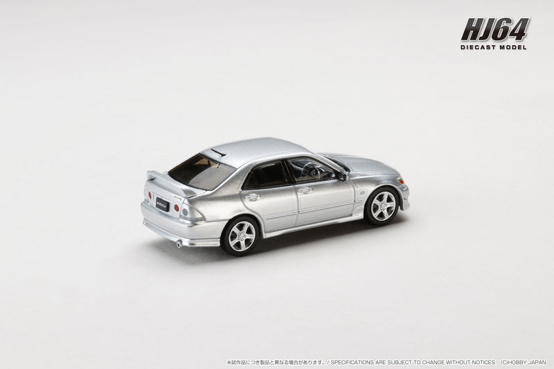 *PREORDER* Hobby Japan 1:64 Toyota ALTEZZA RS200 (E10) 1998 Genuine Option Parts in Silver Metallic