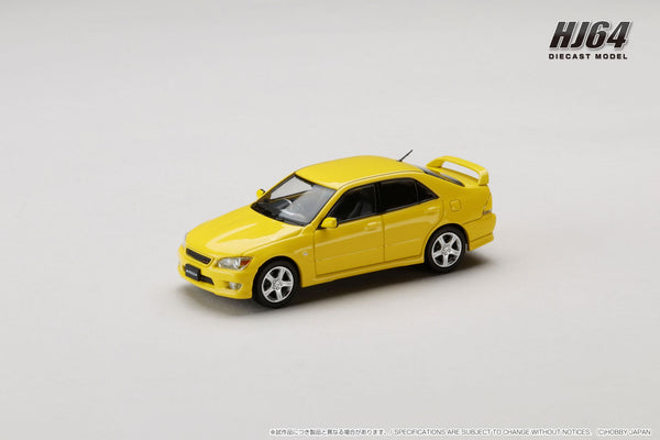 *PREORDER* Hobby Japan 1:64 Toyota ALTEZZA RS200 (E10) 1998 Genuine Option Parts in Super Bright Yellow