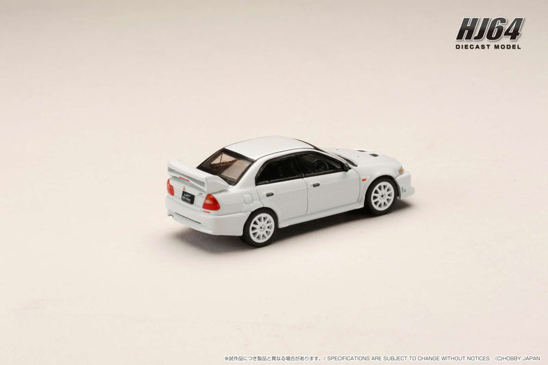 *PREORDER* Hobby Japan 1:64 Mitsubishi Lancer GSR EVO 6 (T.M.E.) in Scortia White