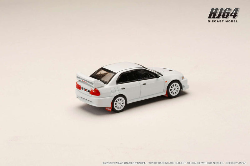 *PREORDER* Hobby Japan 1:64 Mitsubishi Lancer GSR EVO 6 (T.M.E.) Monte Carlo Edition in Scortia White