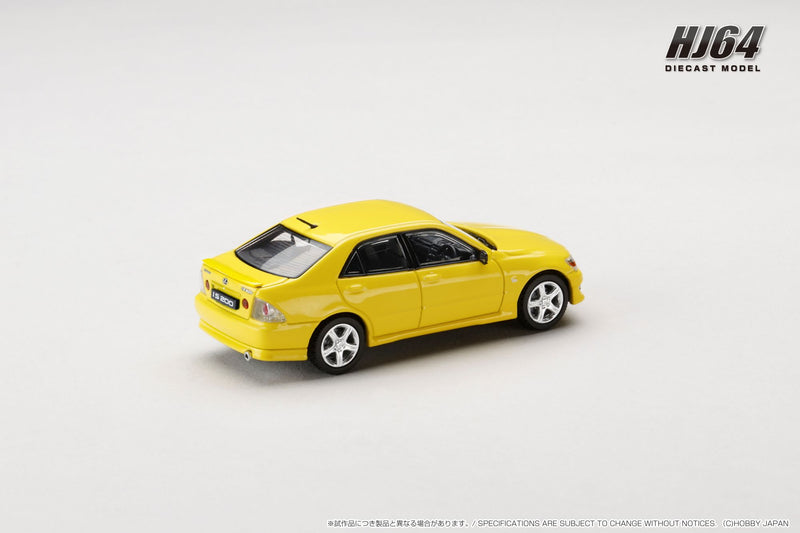 *PREORDER* Hobby Japan 1:64 Toyota ALTEZZA RS200 (E10) 1999 in Yellow