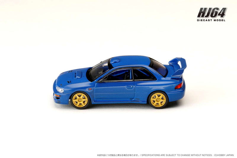 *PREORDER* Hobby Japan 1:64 Subaru Impreza 22B STi Version (GC8) Rally Base Car in Carbon Blue