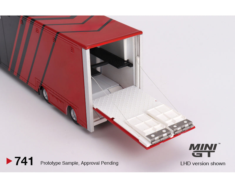 MINI GT 1:64 Mercedes-Benz Actros Racing Transporter "ADVAN" Edition