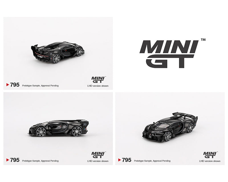 *PREORDER* MINI GT 1:64 Bugatti Vision Gran Turismo in Black