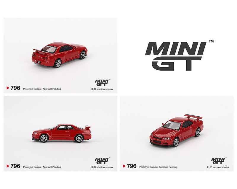 *PREORDER* MINI GT 1:64 Nissan Skyline GT-R (R34)  V-Spec Active Red