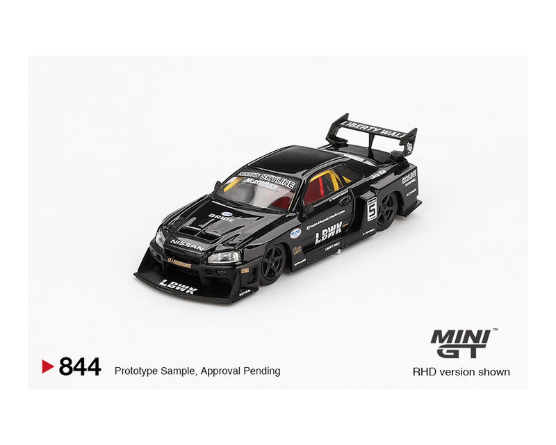 *PREORDER* MINI GT 1:64 Nissan Skyline (ER34) LBWK Super Silhouette in Black