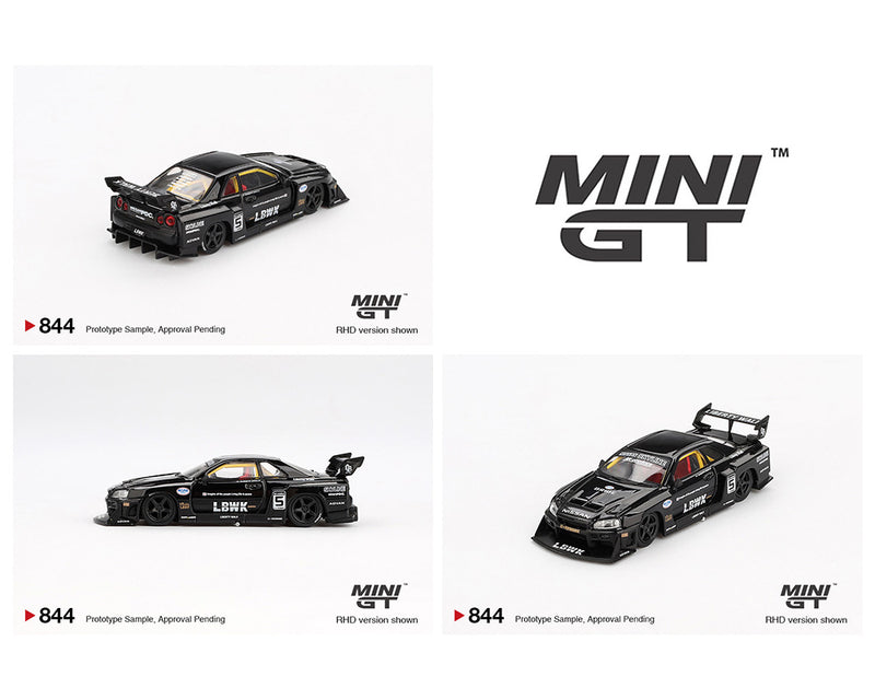 *PREORDER* MINI GT 1:64 Nissan Skyline (ER34) LBWK Super Silhouette in Black