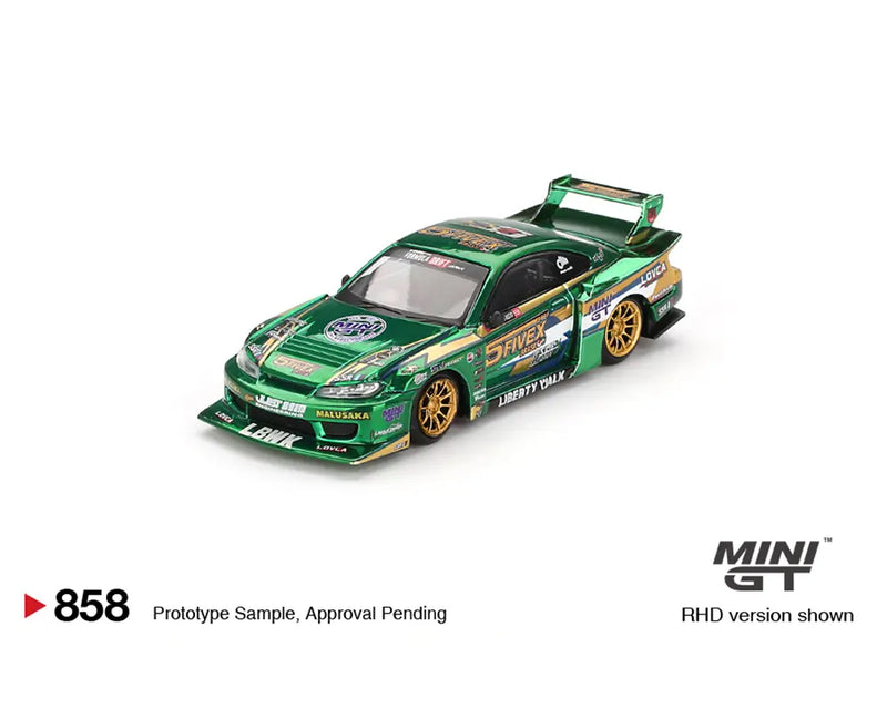 *PREORDER* MINI GT 1:64 Nissan Silvia (S15) LB-Super Silhouette 2024 Fausto Racing