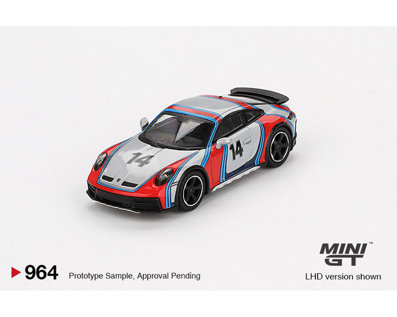 *PREORDER* MINI GT 1:64 Porsche 911 Dakar “Rally 1974” in Ice Grey Metallic